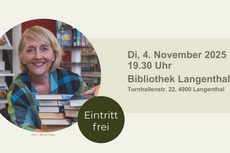 Luzia Stettler moderiert die Bücher-Dates.